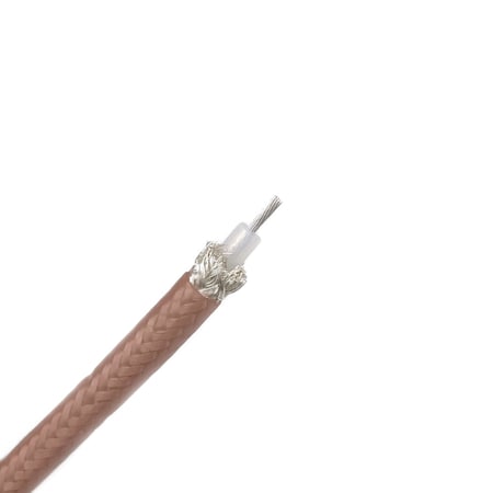 RG-400/U Coaxial Cable, Double-Shielded, 0.195 Diameter Coax With Tan FEP Jacket, 250 Ft Length
